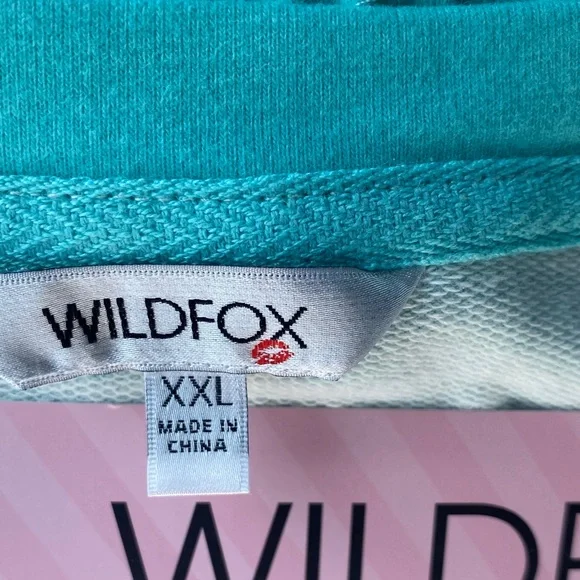 Wildfox Teal Lounge Top - Picture 2 of 5